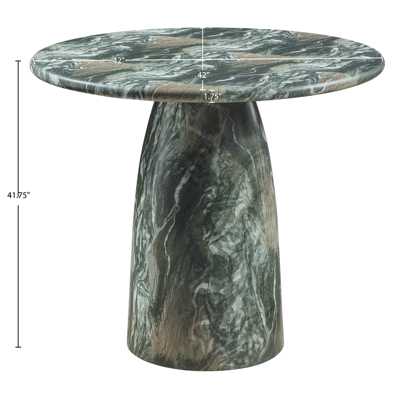 Meridian Furniture Cosenza Green Concrete Indoor/Outdoor Bar Table