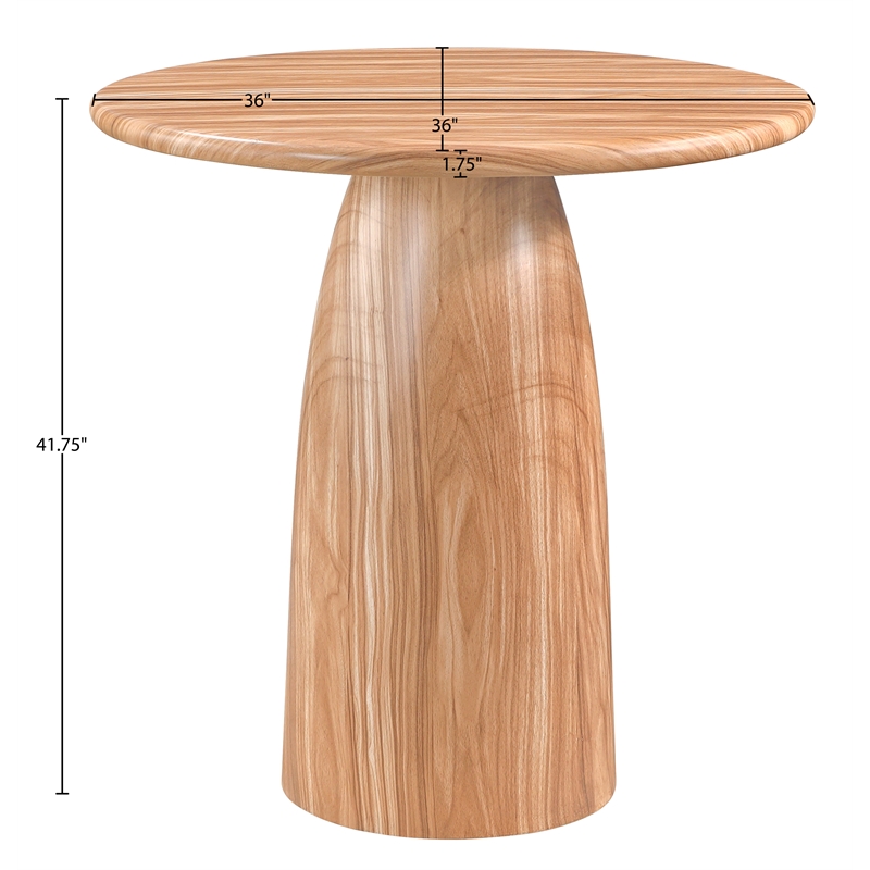 Meridian Furniture Cosenza Natural Concrete Indoor/Outdoor Bar Table