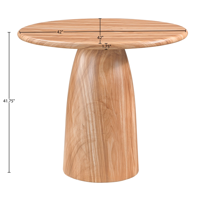 Meridian Furniture Cosenza Natural Concrete Indoor/Outdoor Bar Table