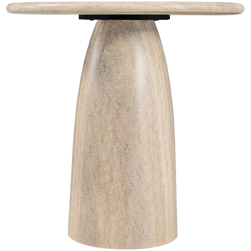 Meridian Furniture Cosenza Travertine Concrete Indoor/Outdoor Bar Table