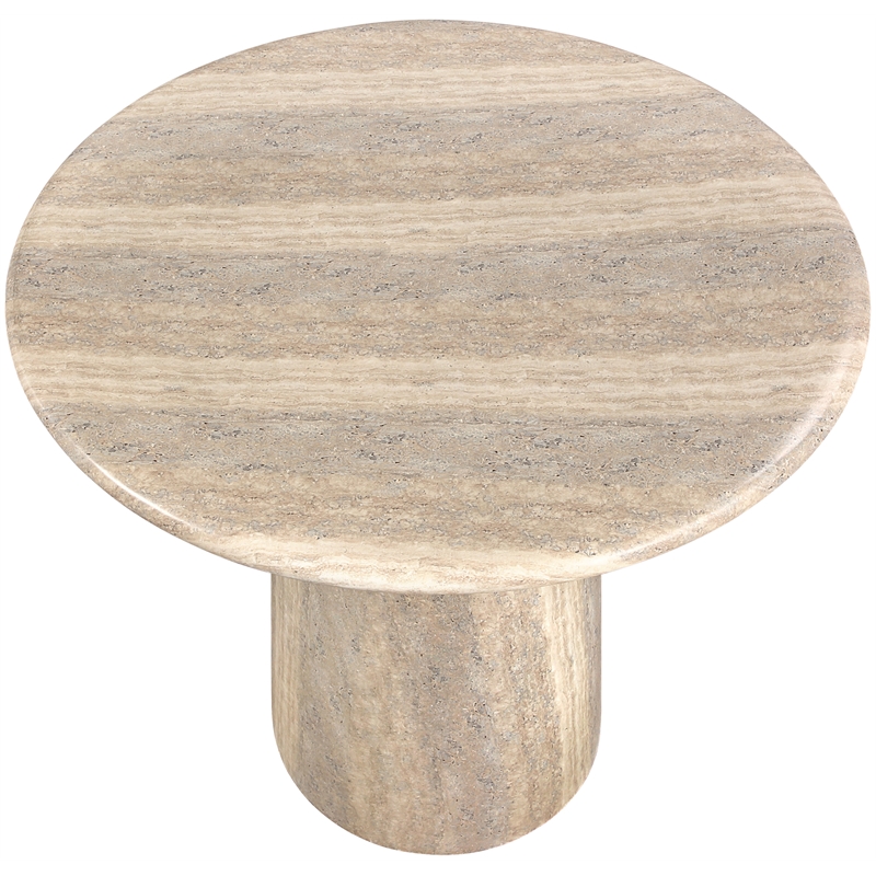 Meridian Furniture Cosenza Travertine Concrete Indoor/Outdoor Bar Table