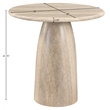 Meridian Furniture Cosenza Travertine Concrete Indoor/Outdoor Bar Table