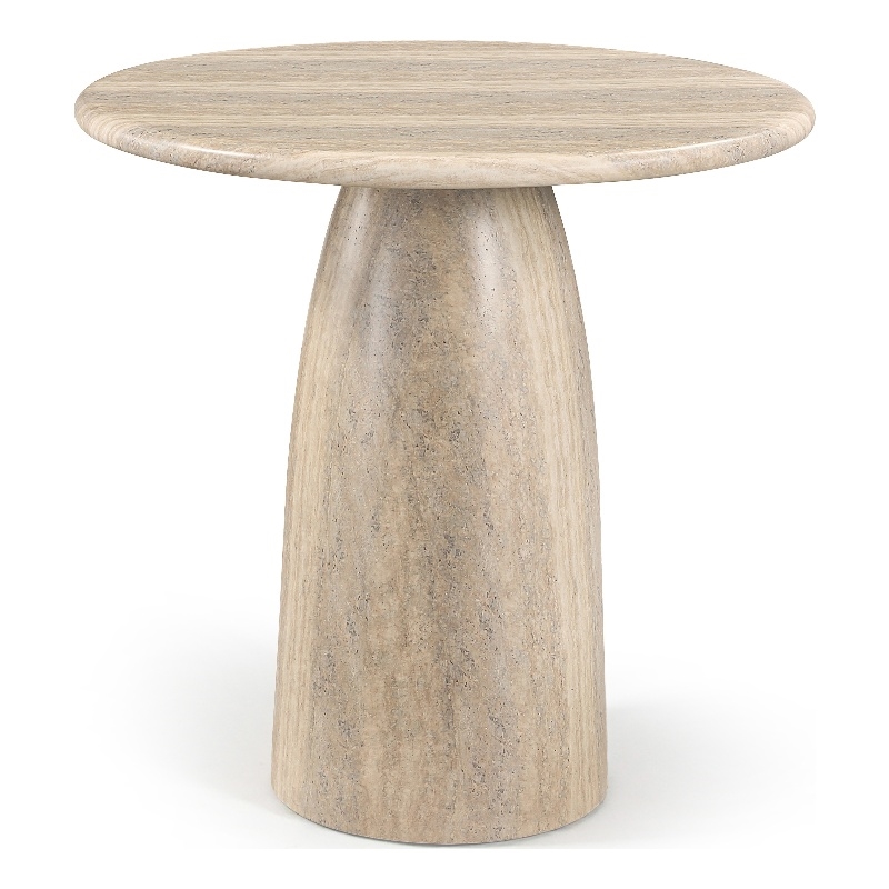 Meridian Furniture Cosenza Travertine Concrete Indoor/Outdoor Bar Table