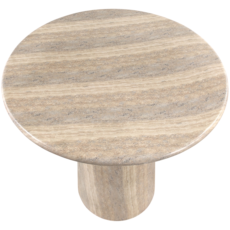 Meridian Furniture Cosenza Travertine Concrete Indoor/Outdoor Bar Table