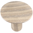 Meridian Furniture Cosenza Travertine Concrete Indoor/Outdoor Bar Table