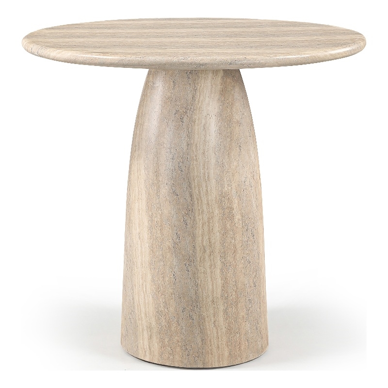 Meridian Furniture Cosenza Travertine Concrete Indoor/Outdoor Bar Table