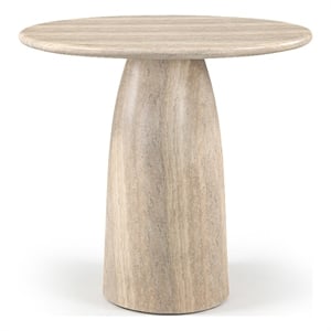 Meridian Furniture Cosenza Travertine Concrete Indoor/Outdoor Bar Table