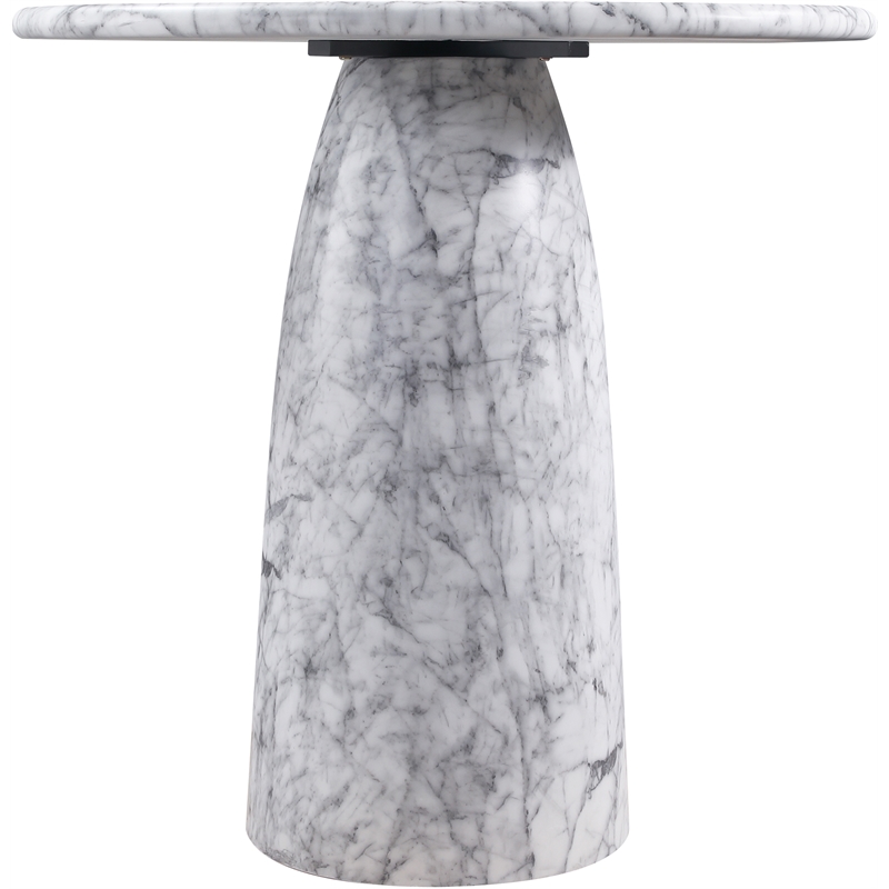 Meridian Furniture Cosenza White Concrete Indoor/Outdoor Bar Table