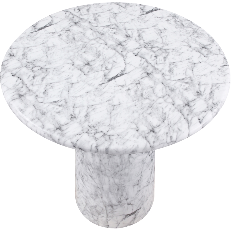 Meridian Furniture Cosenza White Concrete Indoor/Outdoor Bar Table