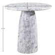 Meridian Furniture Cosenza White Concrete Indoor/Outdoor Bar Table