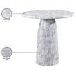 Meridian Furniture Cosenza White Concrete Indoor/Outdoor Bar Table