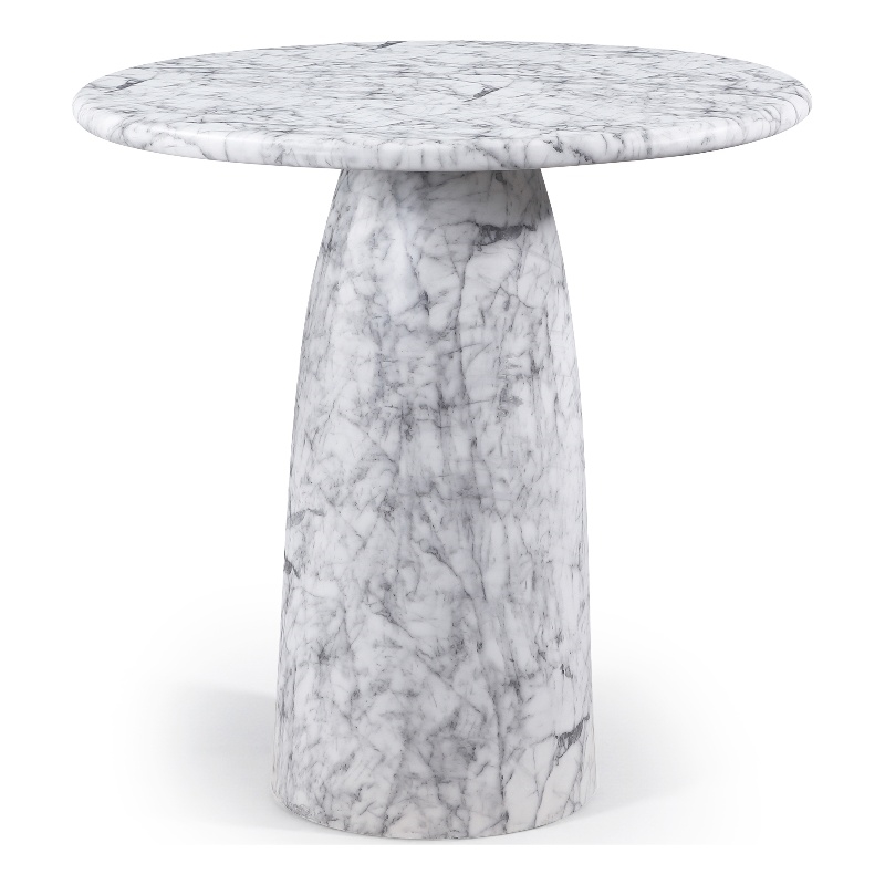 Meridian Furniture Cosenza White Concrete Indoor/Outdoor Bar Table