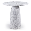 Meridian Furniture Cosenza White Concrete Indoor/Outdoor Bar Table