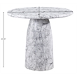 Meridian Furniture Cosenza White Concrete Indoor/Outdoor Bar Table