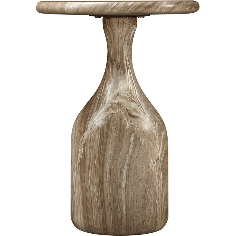 Meridian Furniture Savona Beige Concrete Indoor/Outdoor End Table