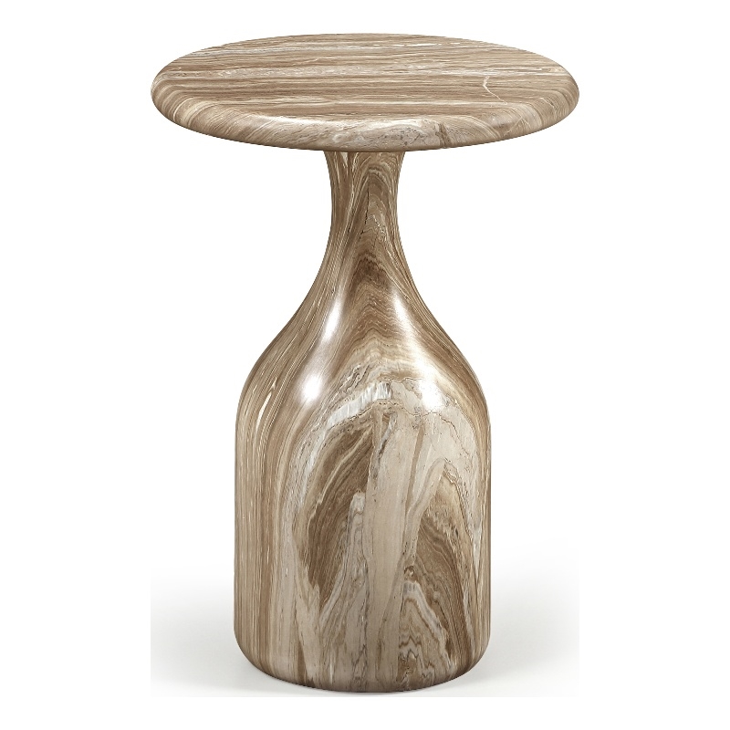 Meridian Furniture Savona Beige Concrete Indoor/Outdoor End Table