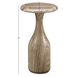 Meridian Furniture Savona Beige Concrete Indoor/Outdoor End Table