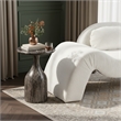 Meridian Furniture Savona Brown Concrete Indoor/Outdoor End Table