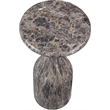 Meridian Furniture Savona Brown Concrete Indoor/Outdoor End Table