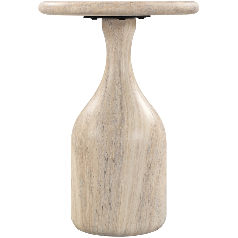 Meridian Furniture Savona Travertine Concrete Indoor/Outdoor End Table