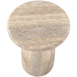 Meridian Furniture Savona Travertine Concrete Indoor/Outdoor End Table