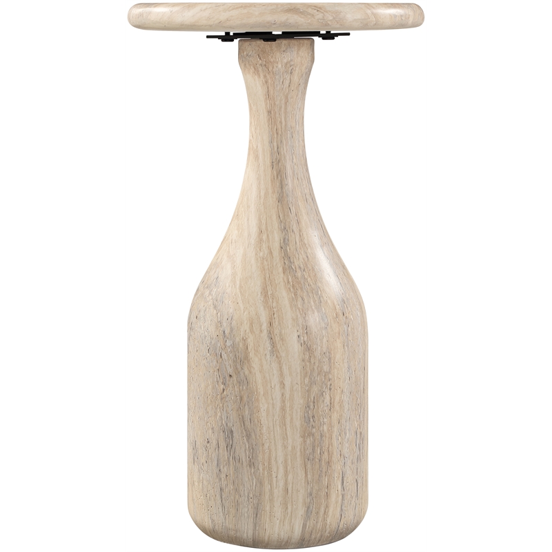 Meridian Furniture Savona Travertine Concrete Indoor/Outdoor End Table