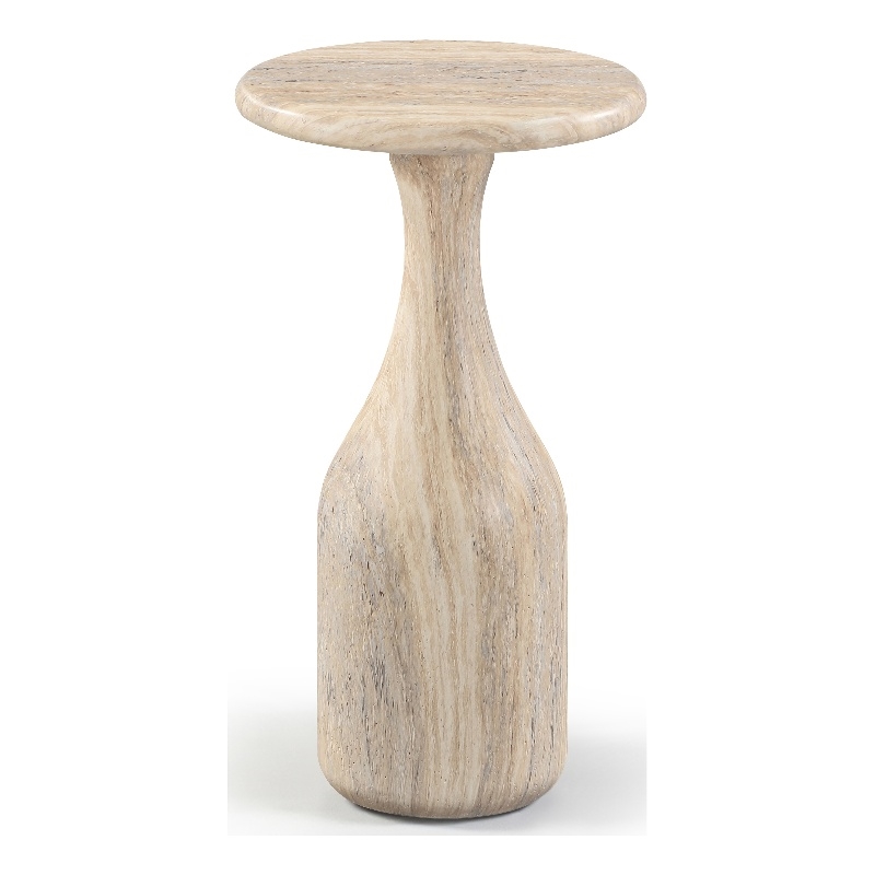 Meridian Furniture Savona Travertine Concrete Indoor/Outdoor End Table