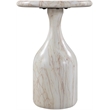 Meridian Furniture Savona White Concrete Indoor/Outdoor End Table