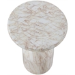 Meridian Furniture Savona White Concrete Indoor/Outdoor End Table