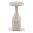 Meridian Furniture Savona White Concrete Indoor/Outdoor End Table