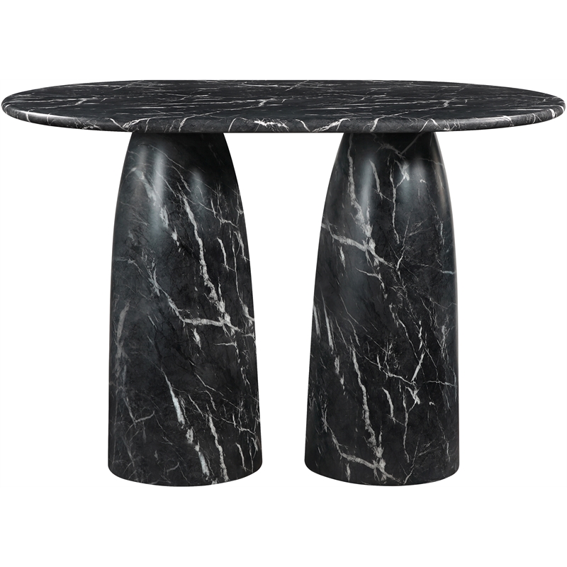 Meridian Furniture Cosenza Black Concrete Indoor/Outdoor Bar Table