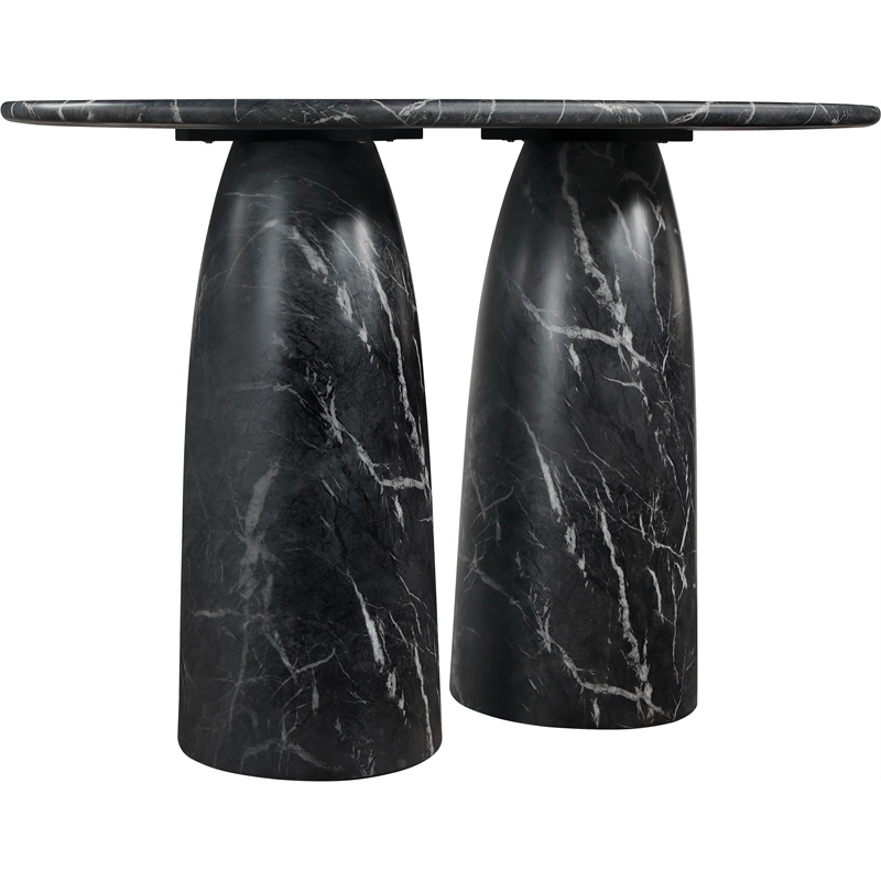 Meridian Furniture Cosenza Black Concrete Indoor/Outdoor Bar Table