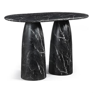 Meridian Furniture Cosenza Black Concrete Indoor/Outdoor Bar Table