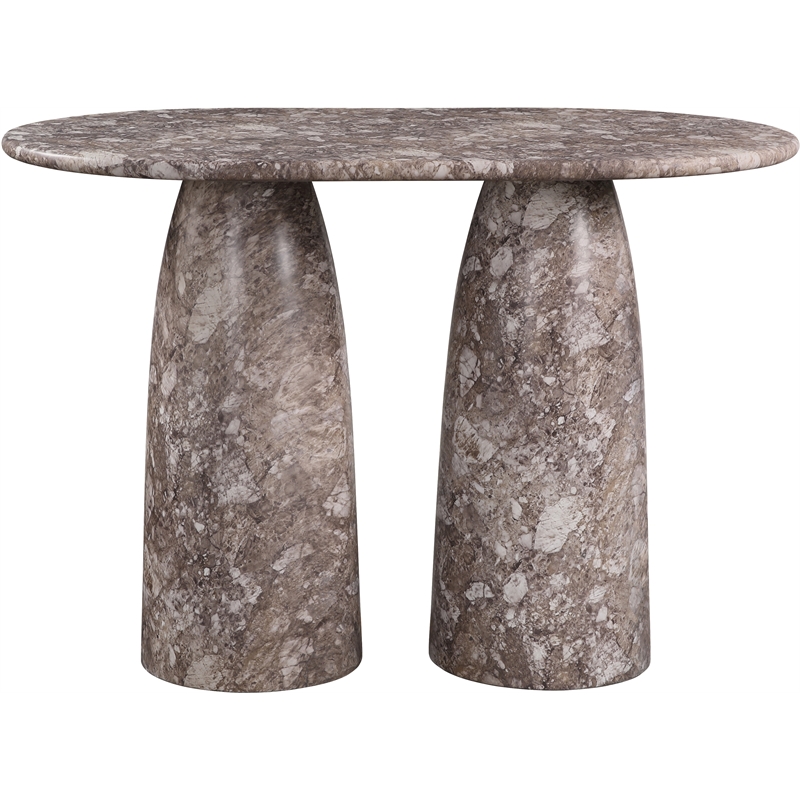 Meridian Furniture Cosenza Brown Concrete Indoor/Outdoor Bar Table