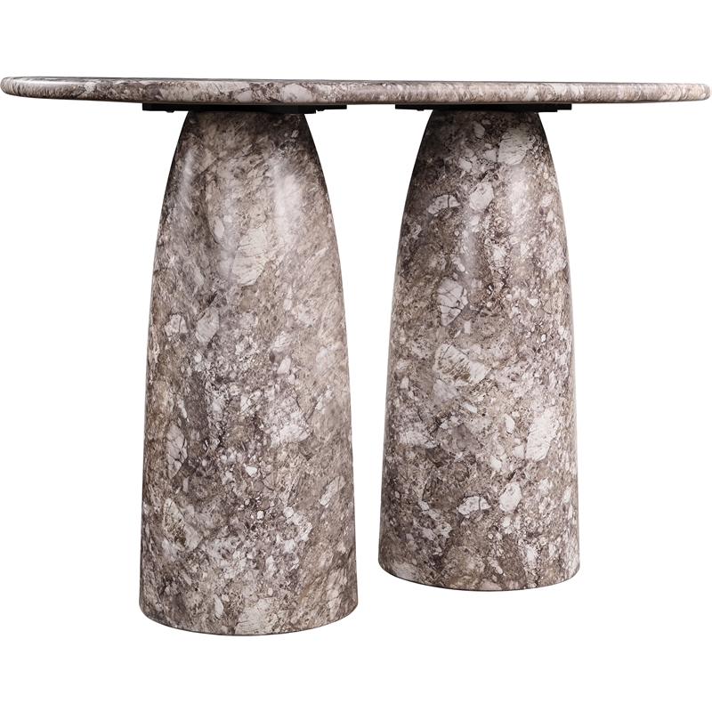 Meridian Furniture Cosenza Brown Concrete Indoor/Outdoor Bar Table