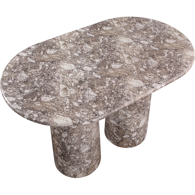 Meridian Furniture Cosenza Brown Concrete Indoor/Outdoor Bar Table