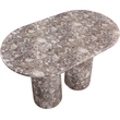 Meridian Furniture Cosenza Brown Concrete Indoor/Outdoor Bar Table