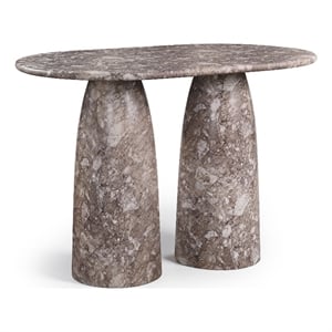 Meridian Furniture Cosenza Brown Concrete Indoor/Outdoor Bar Table