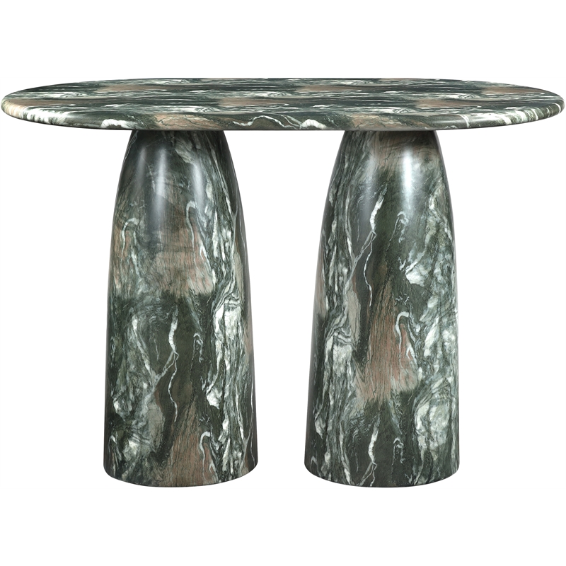 Meridian Furniture Cosenza Green Concrete Indoor/Outdoor Bar Table