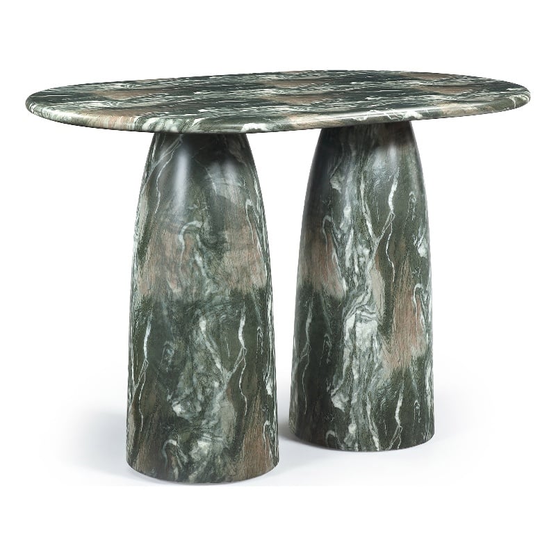 Meridian Furniture Cosenza Green Concrete Indoor/Outdoor Bar Table