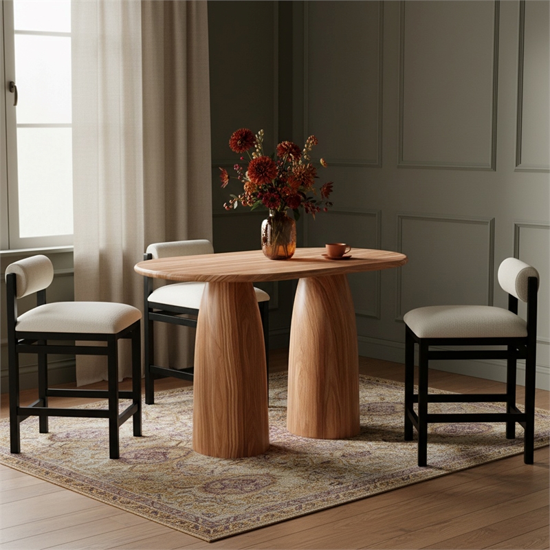 Meridian Furniture Cosenza Natural Concrete Indoor/Outdoor Bar Table