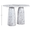 Meridian Furniture Cosenza White Concrete Indoor/Outdoor Bar Table