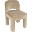 Meridian Furniture Celine Beige Velvet Upholstered Dining Chair (Set of 2)