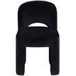 Meridian Furniture Celine Black Velvet Upholstered Dining Chair (Set of 2)