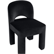 Meridian Furniture Celine Black Velvet Upholstered Dining Chair (Set of 2)