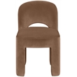 Meridian Furniture Celine Brown Velvet Upholstered Dining Chair (Set of 2)