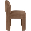 Meridian Furniture Celine Brown Velvet Upholstered Dining Chair (Set of 2)