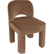Meridian Furniture Celine Brown Velvet Upholstered Dining Chair (Set of 2)