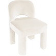 Meridian Furniture Celine Cream Velvet Upholstered Dining Chair (Set of 2)