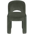 Meridian Furniture Celine Green Velvet Upholstered Dining Chair (Set of 2)